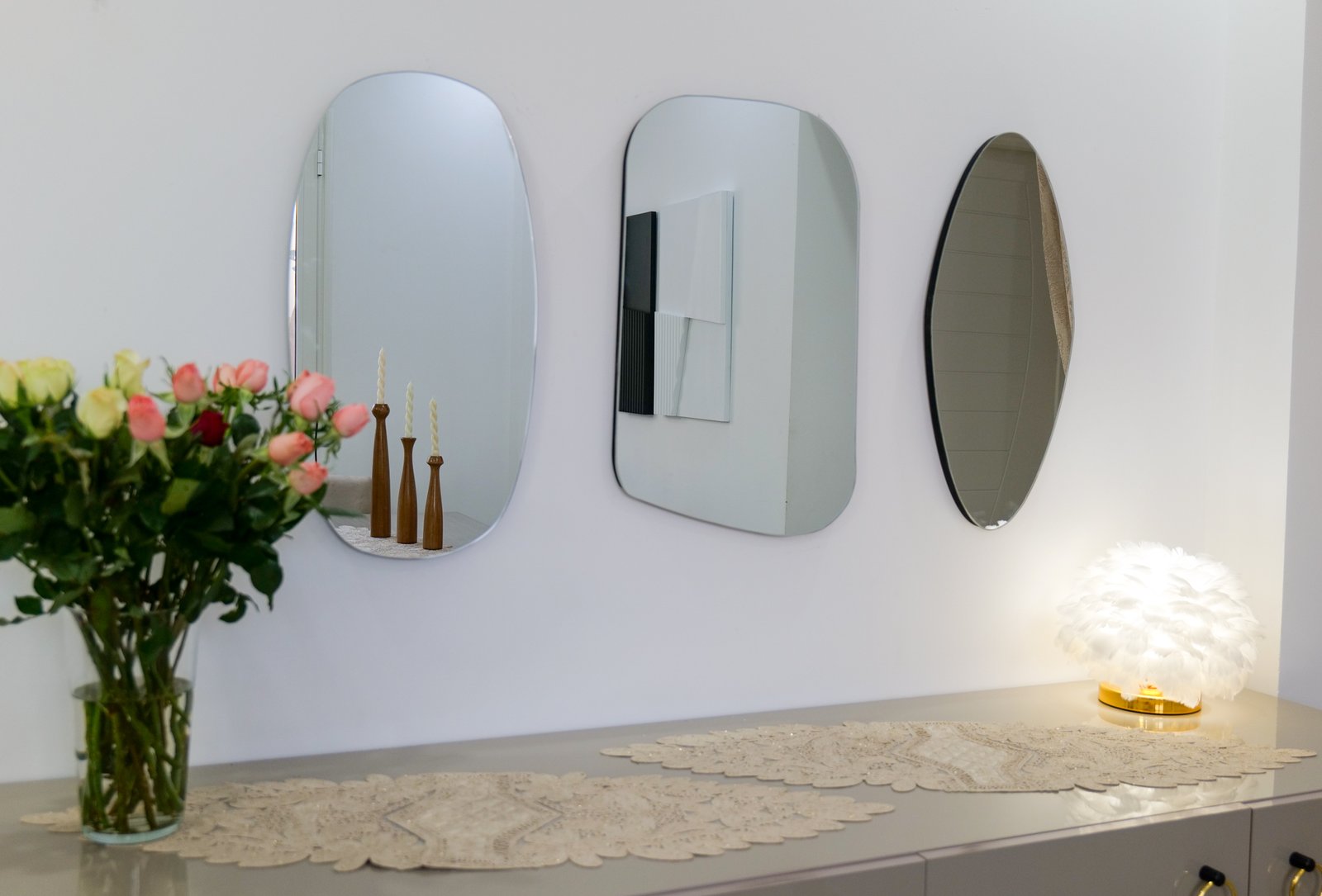Miroirs sans cadre