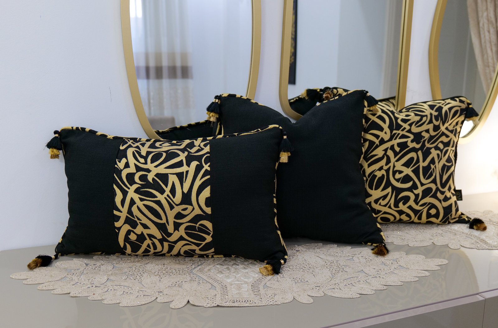 Série de 3 coussins ARABICA